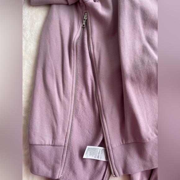 GAP Maternity Nursing Dusty Purple Sweatshirt with Puff Sleeves MEDIUM - Picture 9 of 10